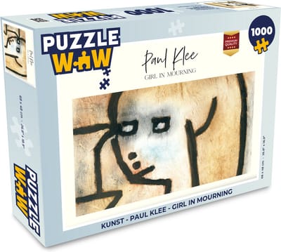 Puzzel Kunst - Paul Klee - Girl in mourning - Legpuzzel - Puzzel 1000 stukjes volwassenen