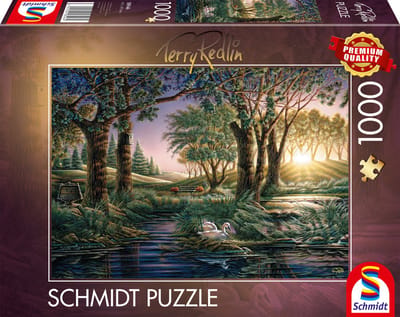 Schmidt - Legpuzzel - Ochtendmagie bij de vijver - Terry Redlin - 1000 stukjes - Volwassenen - vanaf 12 jaar