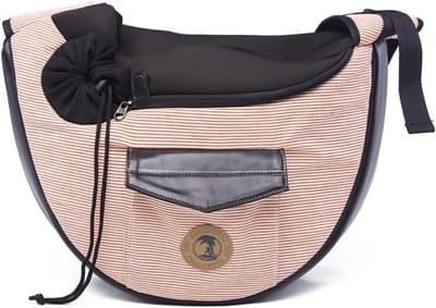 Dierentas - Draagtas Huisdier - Reizen met Huisdier - Ademend Nylon Materiaal - Max 15 lbs - Koffie