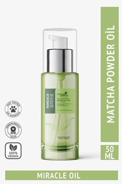 Koreaco Matcha Miracle Oil - Verzorgende Haarolie met Matcha-extract - Geschikt voor Beschadigd en droog haar - 50 ml