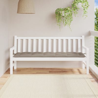 vidaXL - Tuinbankkussen - 180x50x7 - cm - oxford - stof - taupe
