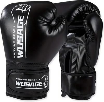 Nivard Bokshandschoenen - Kickboks Handschoenen - Boxing Gloves Set - Vecht Handschoenen - Heren - Dames - Zwart - Kind
