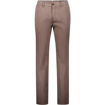 Gardeur Broek Tybalt-5 Mako Cotten Tencel Blend Compact Tricotine Weave Bruin / male