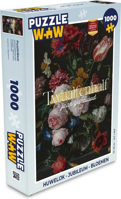 Puzzel Twaalfenhalf jaar getrouwd - Spreuken - Quotes - Jubileum - Liefde - Legpuzzel - Puzzel 1000 stukjes volwassenen