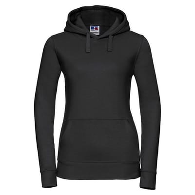 Russell Dames/Dames Authentic Hoodie (Zwart)