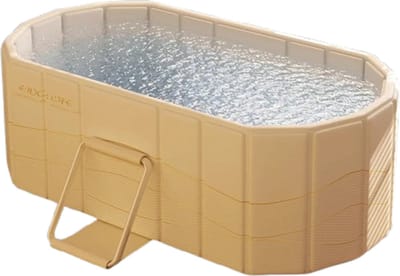 Opvouwbaar Bad Volwassenen 150cm – Draagbaar Ligbad – Inklapbaar Bad met Afvoer – Ruimtebesparend Zitbad & Wellness Bad Thuis