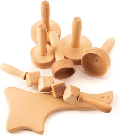 Houten Massageset - Maderotherapie Apparaten - Lymfedrainage Stimuleren - Natuurlijk Hout - 5 Delig - Natuurlijk Hout