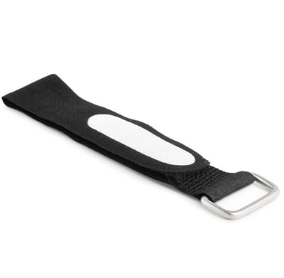 Haak-en-lus kabelbind met lus- en label Tik L 305 X W 25 mm Zwarte 5 stuks