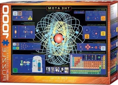 Puzzel De Atoom - Puzzelset Legpuzzel - Ontspanning Thuis - Inclusief 3 Puzzelmatten - 68x48 cm - Meerdere Kleuren