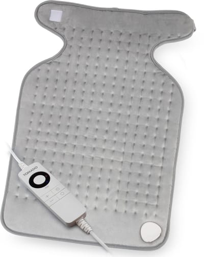 Tomado THP0603G - Elektrisch warmtekussen - 60 x 40 cm - 6 standen - Geschikt voor nek, schouders en rug - Grijs