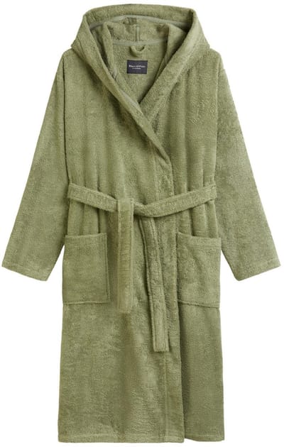 Marc O'Polo Timeless Men Badjas Mosgroen - S