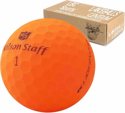 Premium selectie zachte golfballen - 24 stuks - oranje - matte afwerking - gebruikte golfballen - hoge kwaliteit