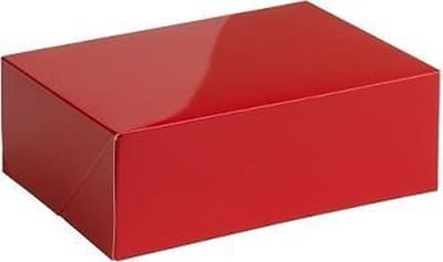 Geschenkdoos glans 20x14x7cm ROOD (10 stuks)