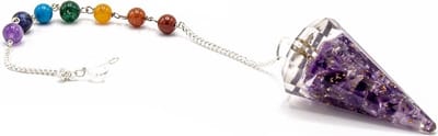 Orgonite Power Chakra Pendulum - Amethist