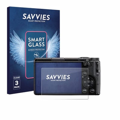 3 Stuks Savvies Screenprotector - geschikt voor Ricoh GR IV HDF 2025 - beschermfolie glas transparant