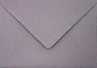 Gladde grijze enveloppen A6 - 125 x 175 mm - 25 stuks - NK natgelijmde - 120 gram - Malmero - Netuno