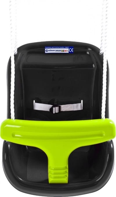 Hörby bruk® Baby schommelzit zwart - Schommel - Baby - Schommelzit - Made in Sweden - Schommel zitje - Zitje - 2 jaar garantie