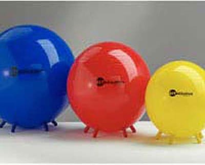 Sitzball Standaard - Fitnessbal Balansbal - Zitbalans Training - Ergonomische Zithouding - 66 cm - Blauw