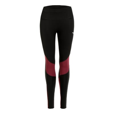 Mizuno Warmalite Hardlooplegging Dames-Zwart,Rood