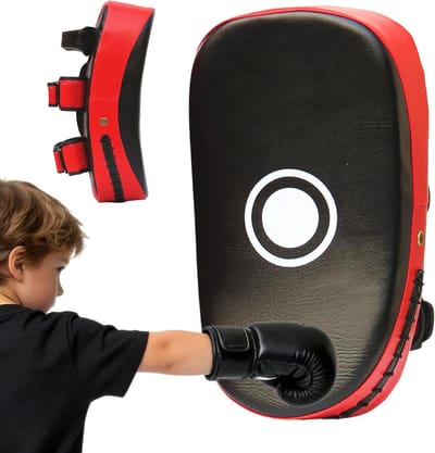Boks Kussens - Trainingspads - Martial Arts - Gebogen Ontwerp - 17x37cm - Zwart