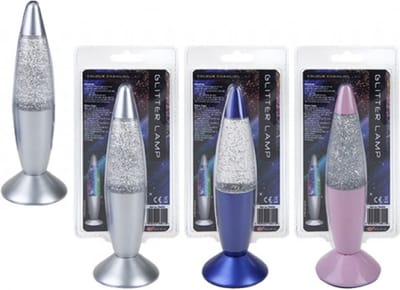 Kleur veranderende glitterlamp - batterijen inclusief
