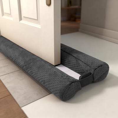 Tochtstopper Deur - Deurafdichting Tocht - Tocht Buiten Houden - Verstelbare Breedte - 81-99 cm - Grijs