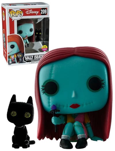 Funko Pop! Disney: NBC - Sally (Seated) (Glow in the Dark) with Cat (Flocked) #209