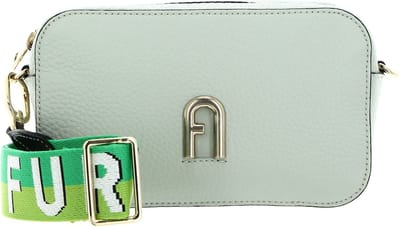 FURLA Leren Schoudertas Primula Mini Crossbody Bag Webb Felce + Volt Wasabi Mintgroen