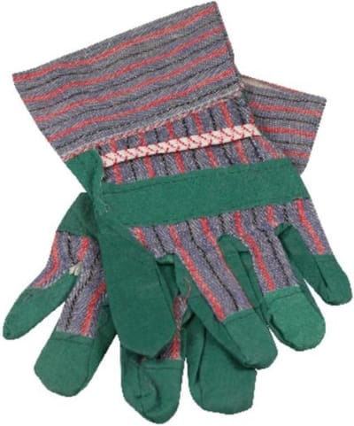 Benson Set tuinhandschoenen - katoen - groen/blauw - universele maat - bescherming