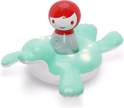 Kid O Myland Zeehond Met Licht Grijs Kunststof 14 X 10 X 5 Cm