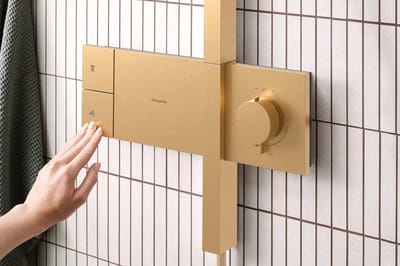 Hansgrohe Raindance Alive Q - showerpipe - 210/340 1jet - thermostaat - geborsteld brons (brons)