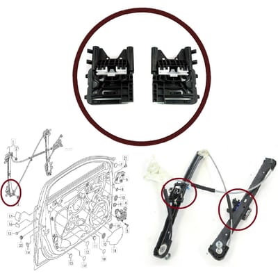BWR5419 Raammechanisme Clips Beugel Set Voordeur 8V4837461 8V4837462 voor A3 S3 8V MK3