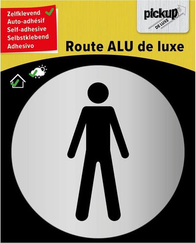 Pickup route rond diameter brushed alu heer - picto rond diameter 80 mm