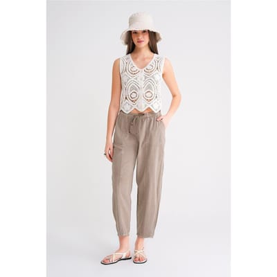 Katoenen Joggingbroek met Touwtjes in de Taille