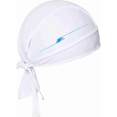 Fiets Hoofddoek Ademend Sneldrogend voor Buitensporten UV-bescherming Hoofdkap voor Mannen en Vrouwen wit