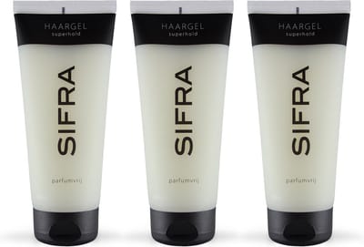 SIFRA Haargel superhold parfumvrij -3 stuks