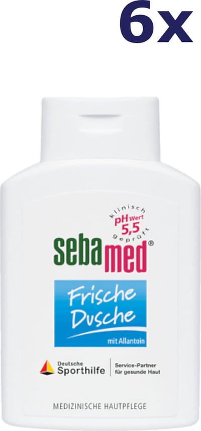 6x Sebamed Frisse Douchegel 200ml