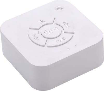 DW4Trading Draadloze Oplaadbare White Noise Machine - Witte Ruis - Wit - 9 rustgevende geluiden