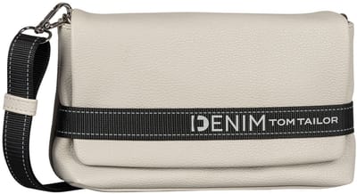 TOM TAILOR schoudertas Marlow Flap Bag No Zip Light Grey Lichtgrijs