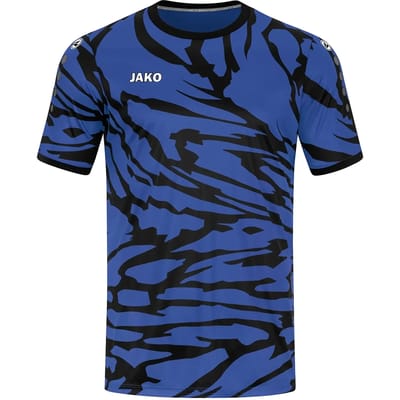 Jako Animal Shirt Korte Mouw Heren - Zwart / Sportroyal | Maat: XXL