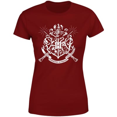 Harry Potter Hogwarts House Crest Women's T-Shirt - Burgundy - XS