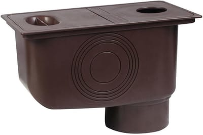 Regenafvoer Dakgoot - Afvoerpijp - Waterafvoer Dak - Meerdere Aansluitingen - 50-110 Ø - Bruin