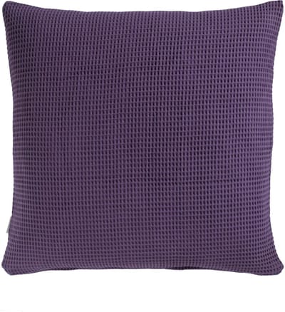 Heckettlane Kussensloop Wafel - Kussenhoes van 50x50 cm - 1 stuk - 100% Katoen - Paars