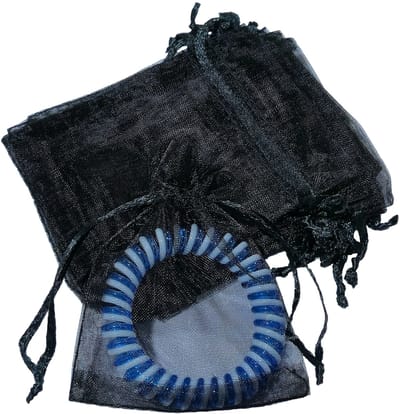 Prigta - Organza Zakjes Zwart 7x9 cm - 100 stuks - Kleine Cadeauzakjes - Herbruikbaar - Voor Sieraden, Traktaties & Bedankjes