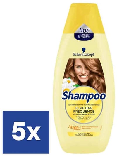 Schwarzkopf Elke Dag Shampoo 5x 400ml - Voordeelverpakking