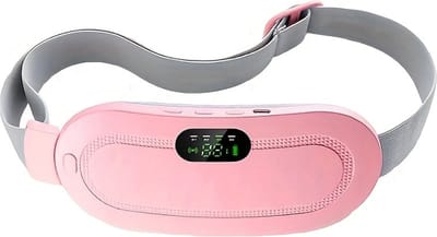 Livano Menstruatie Warmteband - Menstruatie Pijnverlichting - Menstruatie Kruik - Massageband - Massage Band - Roze
