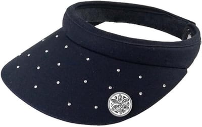 Golf Vizier Dames - Zonnevizier Golf - Bescherming tegen zon - Ingebouwde magneet - Eén maat - Marineblauw