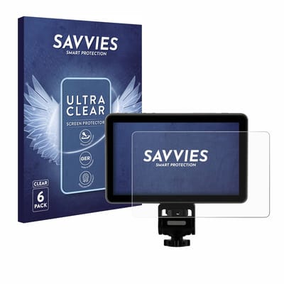 Savvies - Screenprotector voor Rollei Viltrox DC-X3 6" - Folie Beschermfolie transparant 6 Stuks