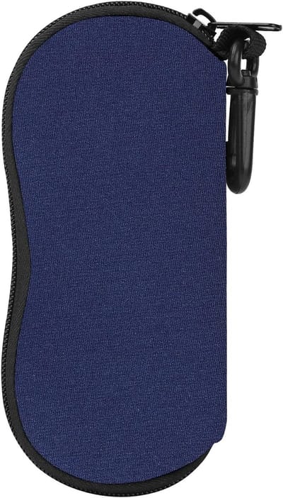 Zachte Neopreen Zippered Etui voor Zonnebrillen en Brillen met Riemclip, Ideaal voor Opslag en Reizen, Multifunctionele Draagtas voor Sleutels en Pencils