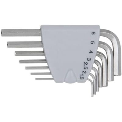 KS Tools 9640315 Inbus Haakse schroevendraaierset 1.5 mm, 2 mm, 2.5 mm, 3 mm, 4 mm, 5 mm, 6 mm 2 mm, 5 mm, 4 mm, 2.5 mm, 3 mm, 6 mm, 1.5 mm 7-delig